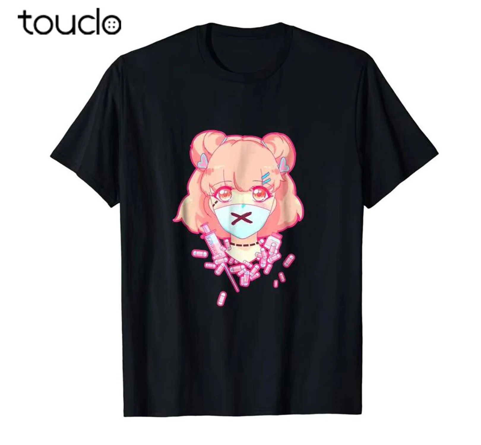 Summer Clothing Brands - Koszulka Pastel Menhera Anime Pills Psycho