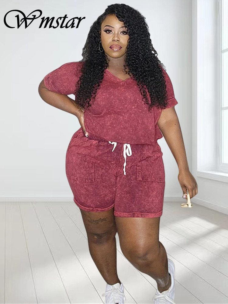 Summer Clothing Wholesale - Wmstar Plus Size dwuczęściowe stroje odzież