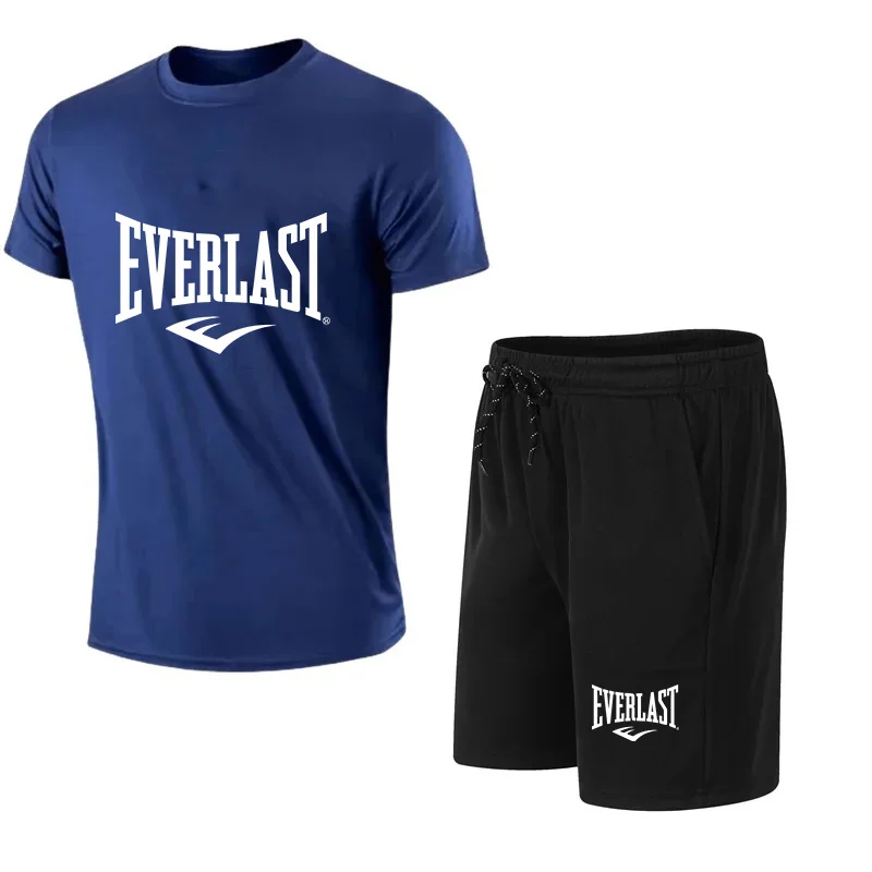 Summer Clothing Brands - Męski letni zestaw 2-częściowy: T-shirt i