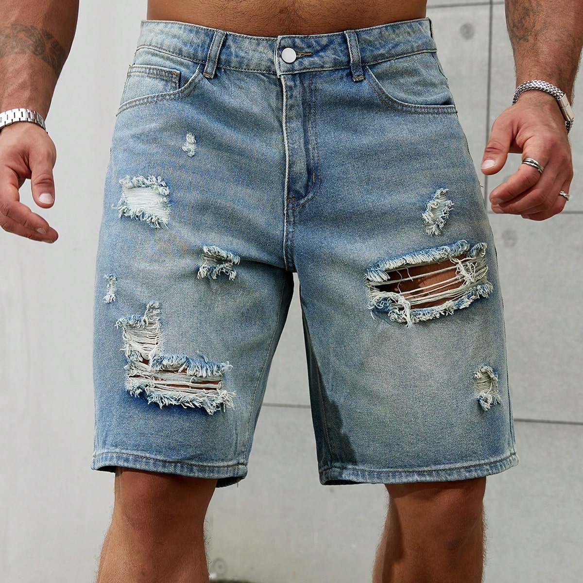 Summer Clothing Brands - Nowa moda męska podarta krótka odzież