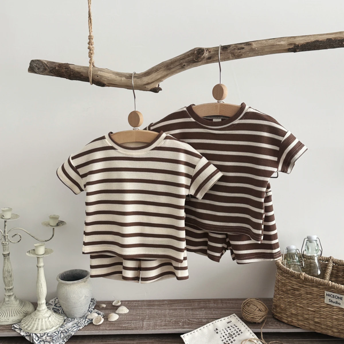 Summer Clothing Newborn - Dziecięcy Zestaw Ubranek 2-częściowy Nowy Letni