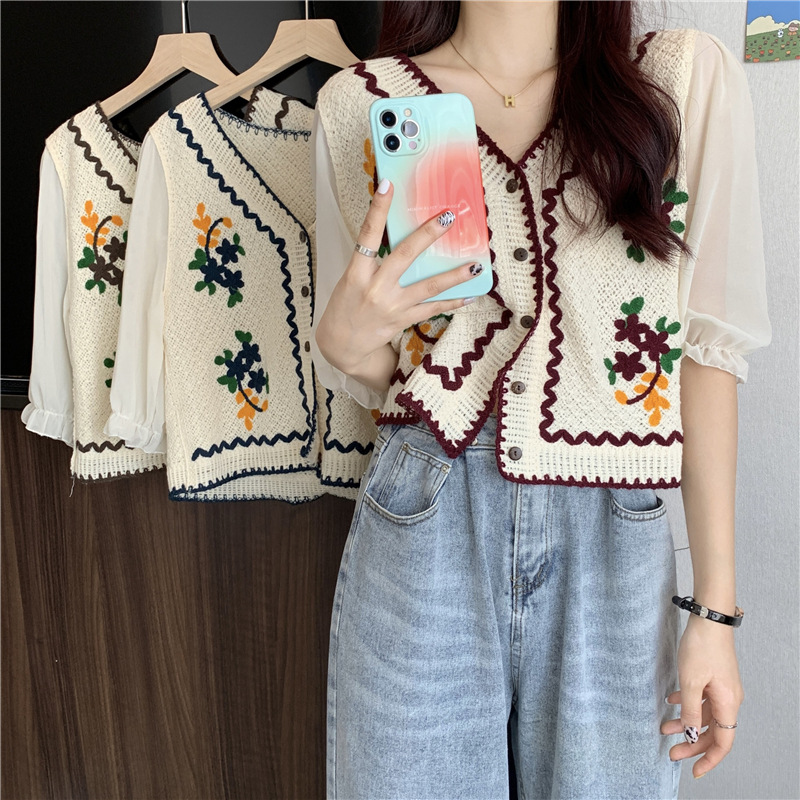 Summer Clothing Design - Kardigan damski w stylu koreańskim z