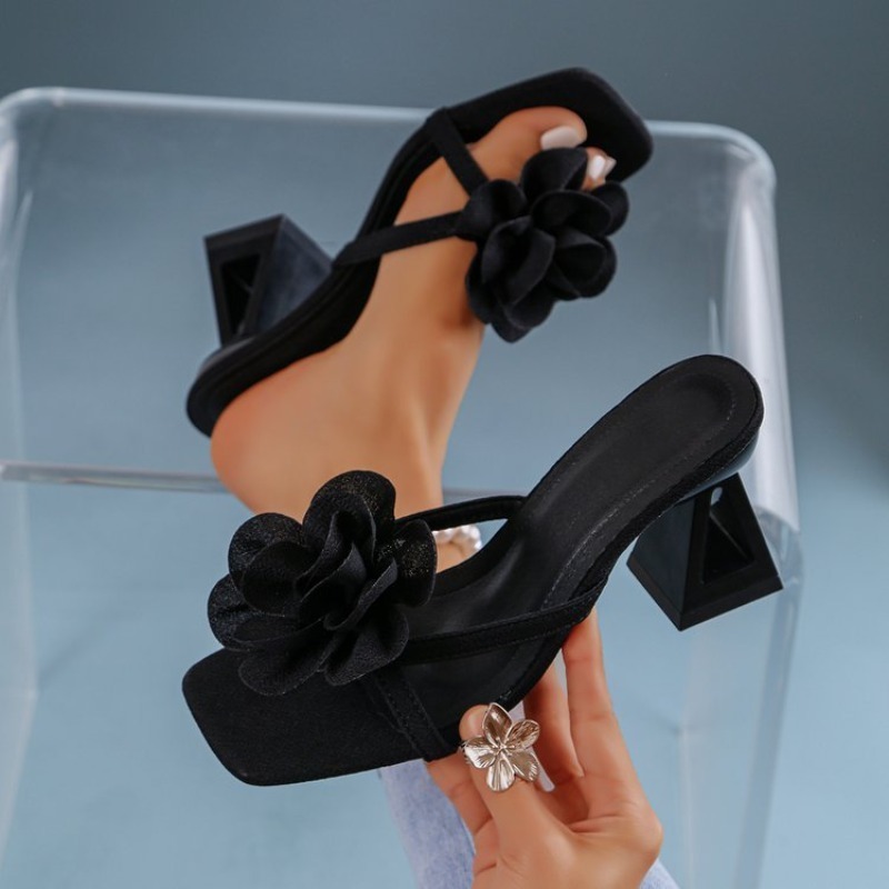 Summer Clothing Sale - Damskie sandały z kwiatowym dekorem 3D,
