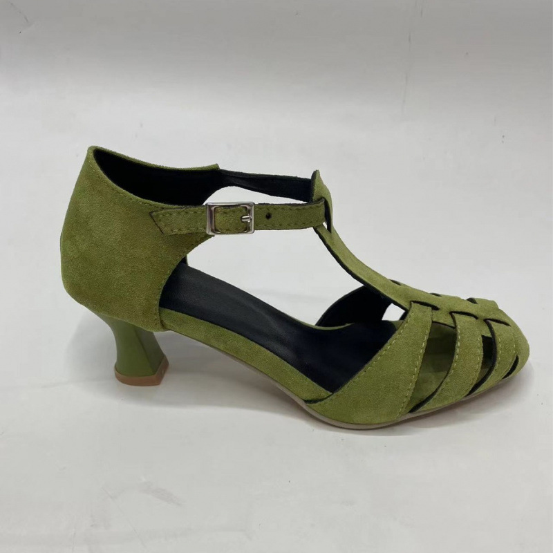 Damskie zielone zamszowe sanda – Summer Clothing Sale recenzja i cena