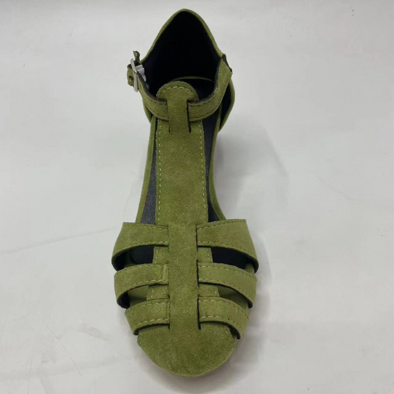 Damskie zielone zamszowe sanda – Summer Clothing Sale recenzja i cena