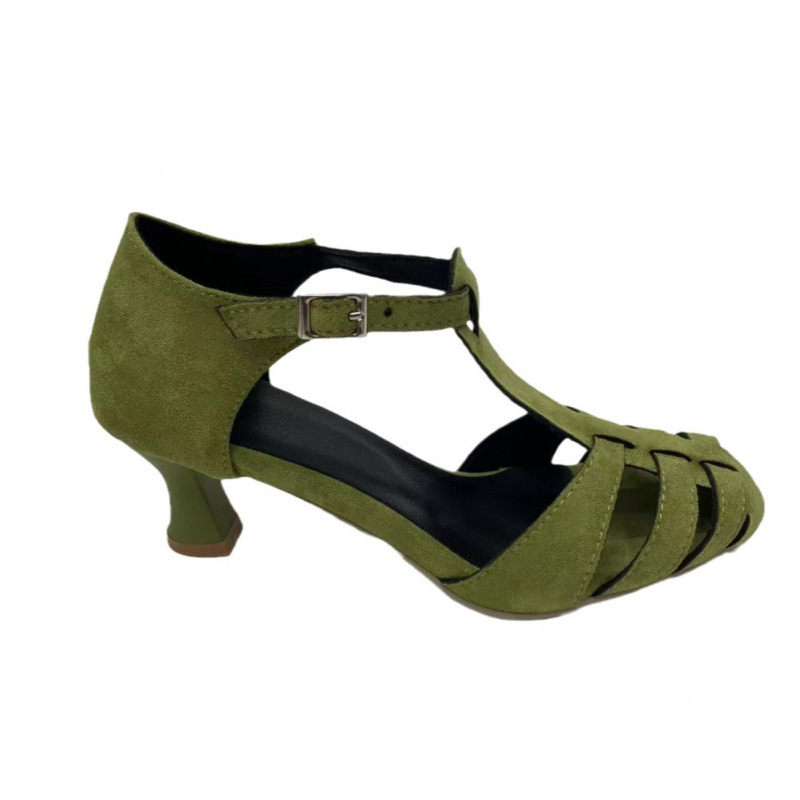 Damskie zielone zamszowe sanda – Summer Clothing Sale recenzja i cena